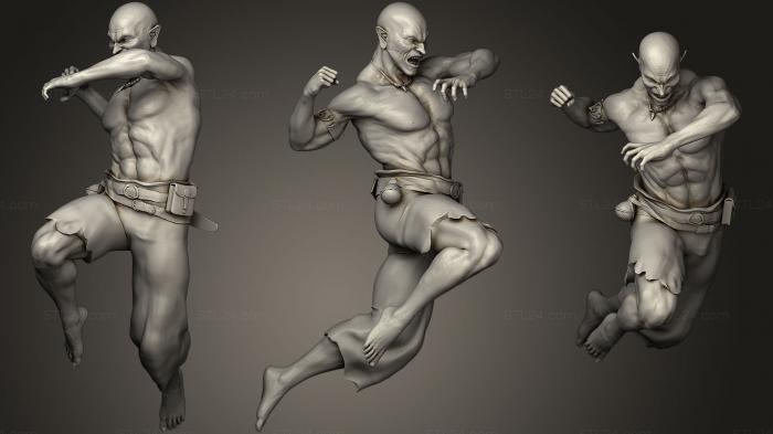 Figurines heroes, monsters and demons (Fury, STKM_0816) 3D models for cnc